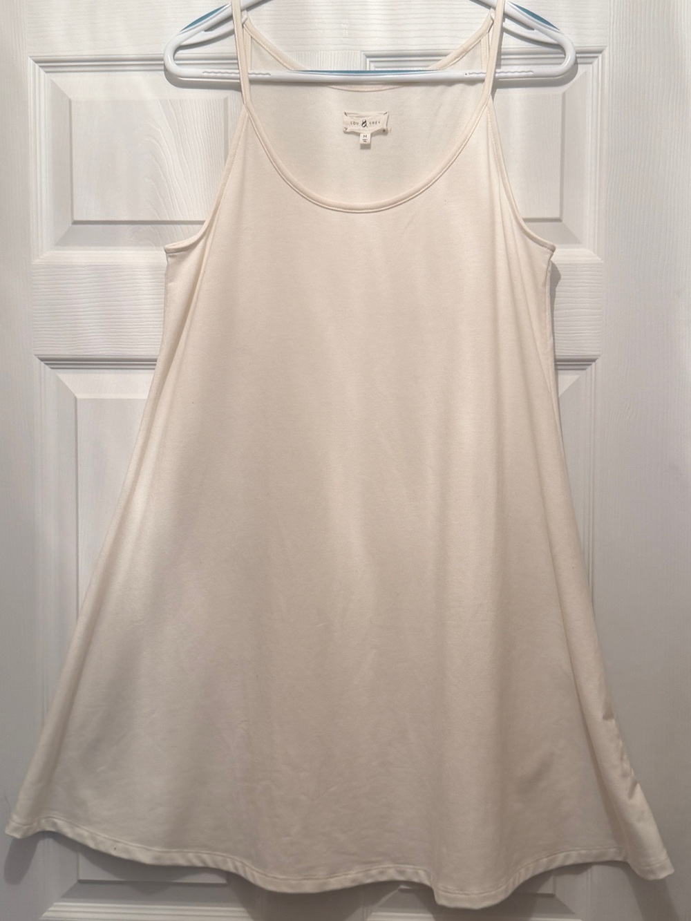 Lou & Grey Signature Soft Ivory Swing Tank Dress Size M